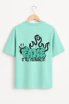 mint green oversized t-shirt