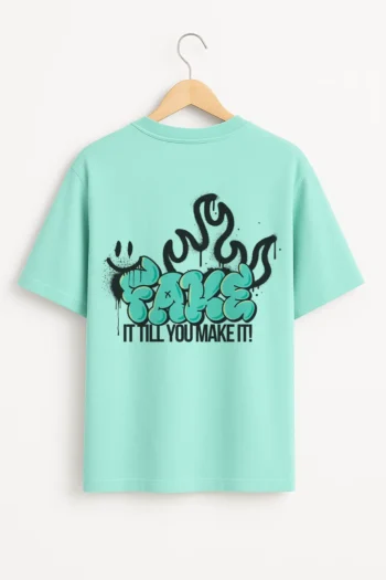 mint green oversized t-shirt