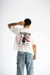 White Warrior Oversized T-Shirt