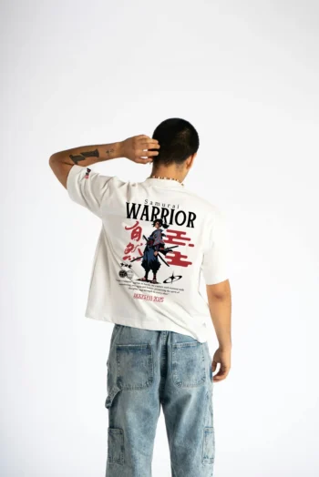 White Warrior Oversized T-Shirt